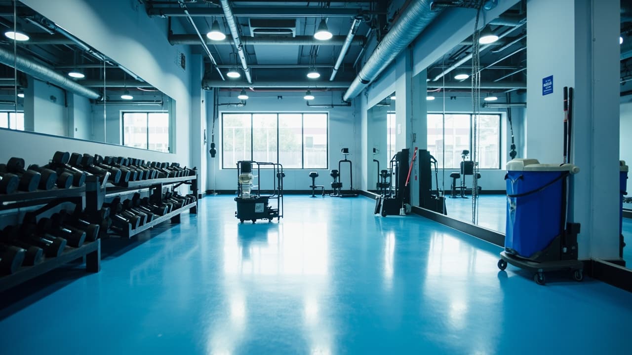 Beispielvisualisierung: Fitnessstudioreinigung